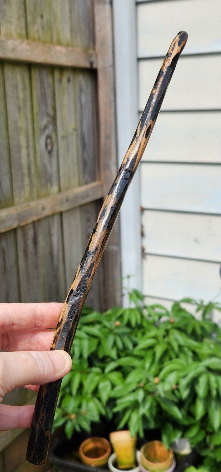 Hand Carved Wooden Magic Wand Real Wood Wizard Witch Wand Pine
