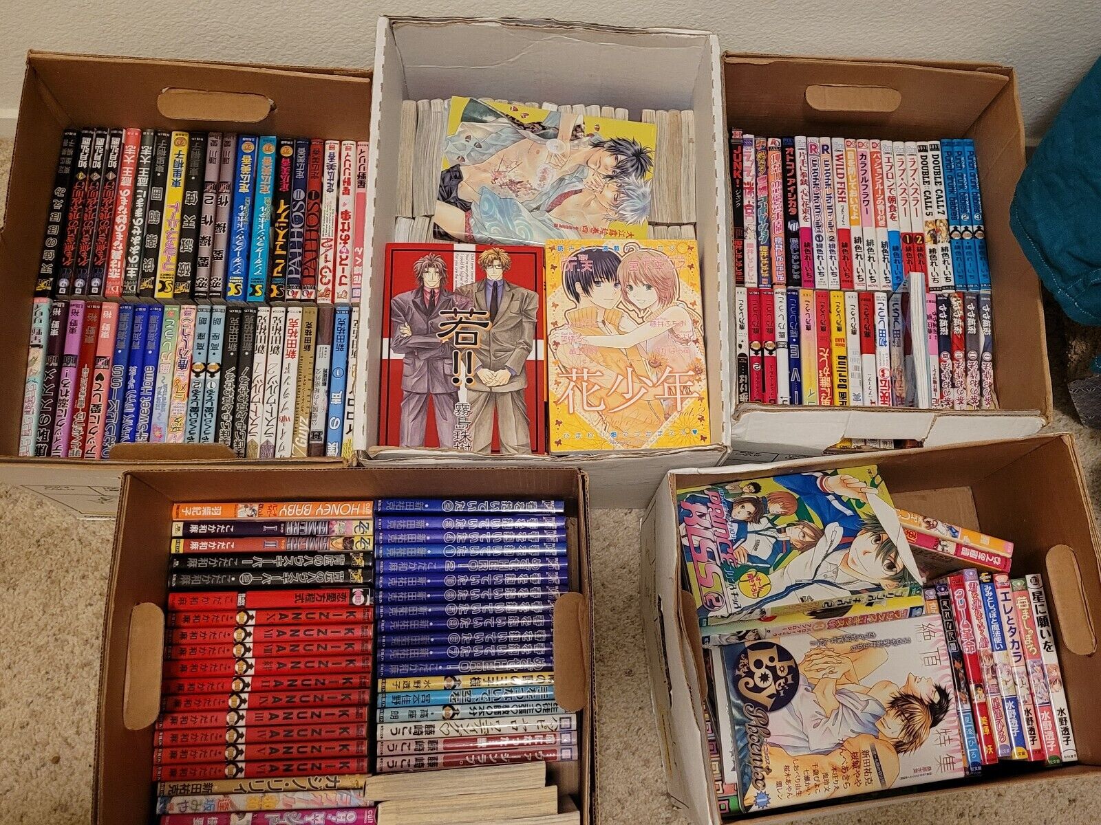 Japanese BL Bo Yaoi Manga Lot 4 Vols Random Selection BL Popular 