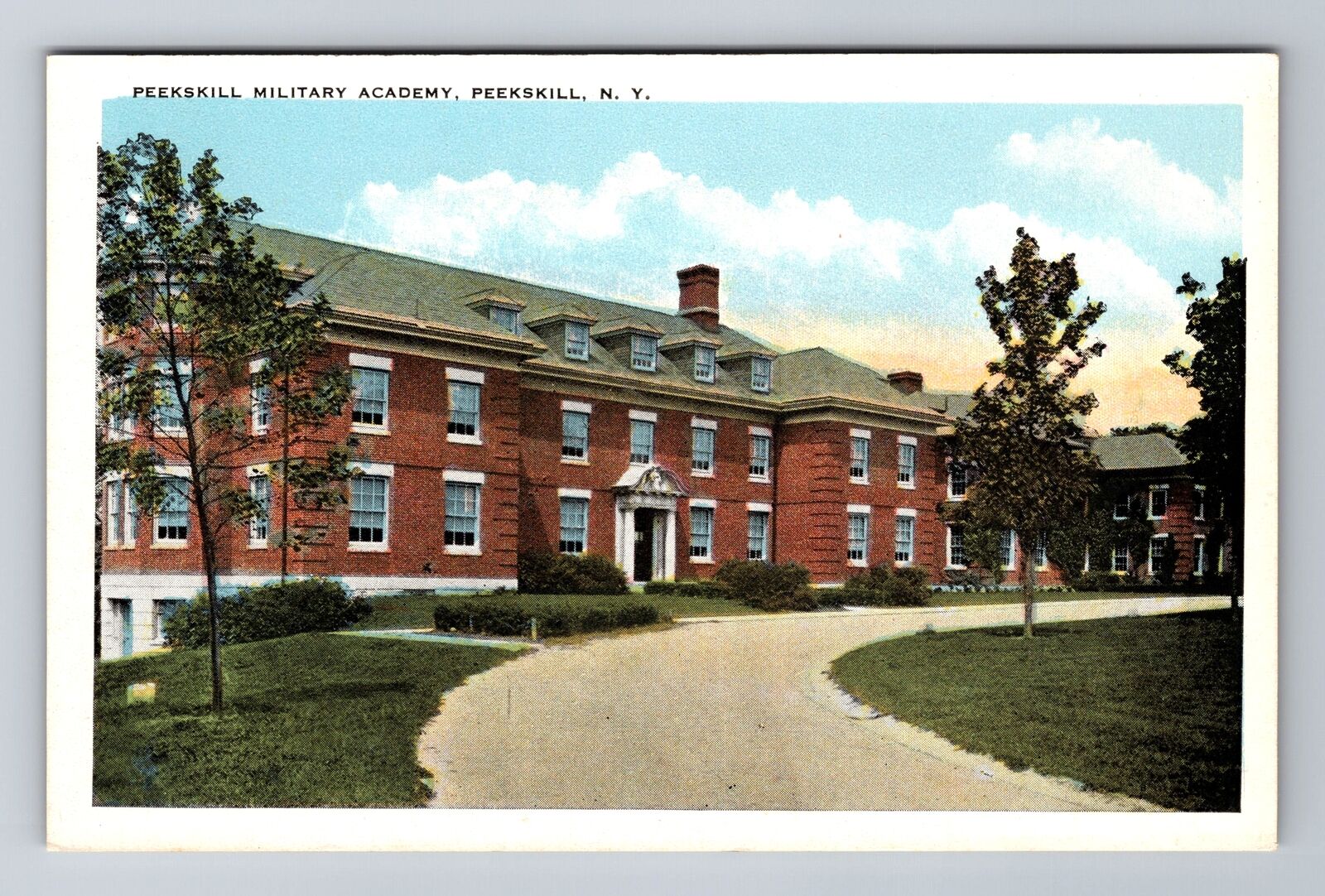 Peekskill NY-New York, Peekskill Military Academy, Antique Vintage Postcard