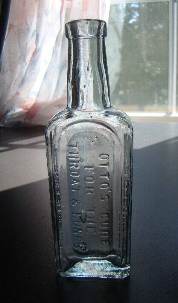 Antique OTTO'S CURE FOR THE THROAT & LUNGS- ROCHESTER, N.Y. Medicine Bottle