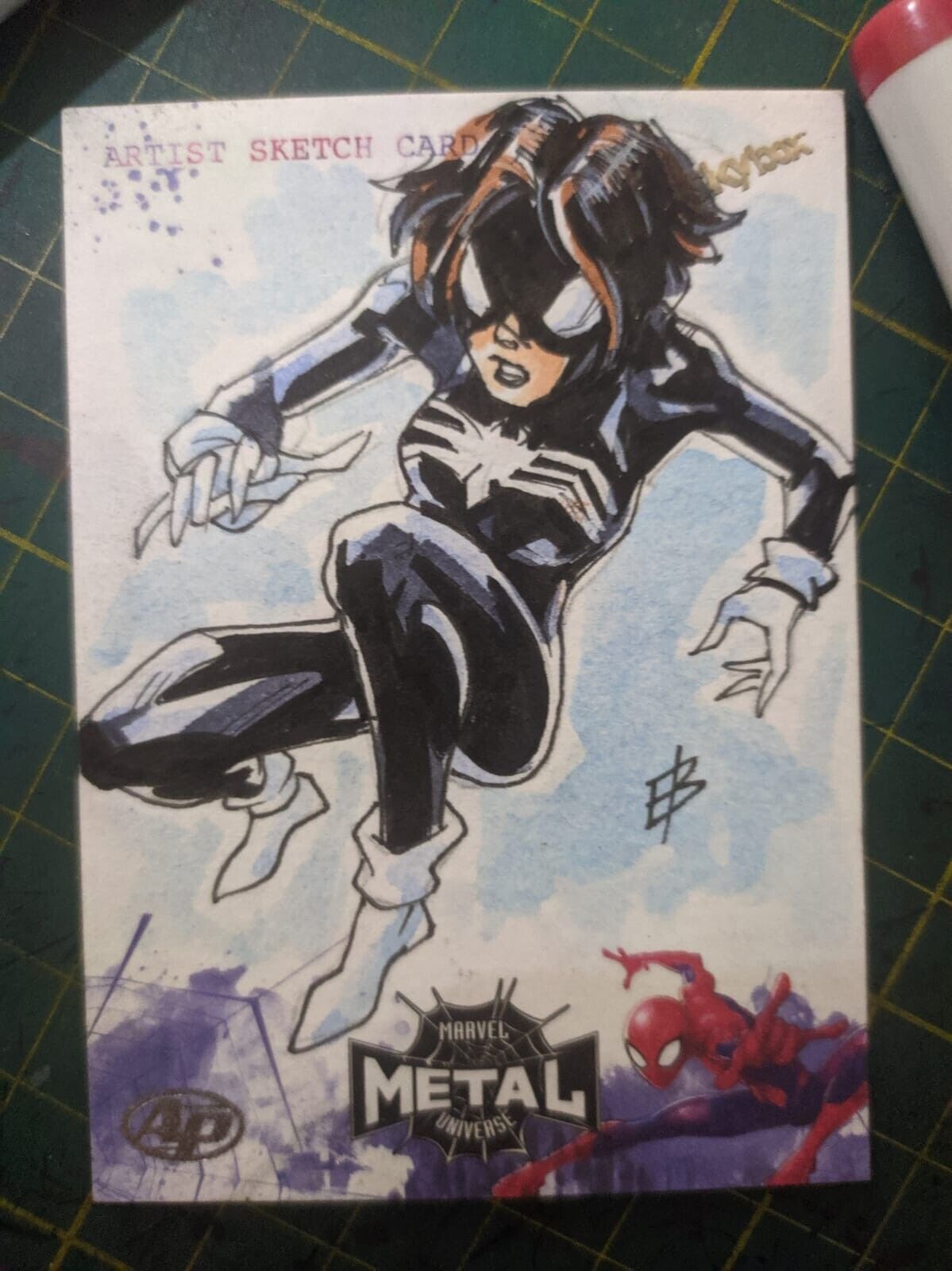 2021 Upper Deck Metal Universe Sketch Card - Spider-Woman  1/1 - by Ed Bilas
