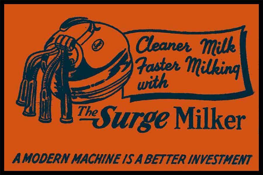 Surge Milker Cleaner & Faster Milking Fridge Magnet