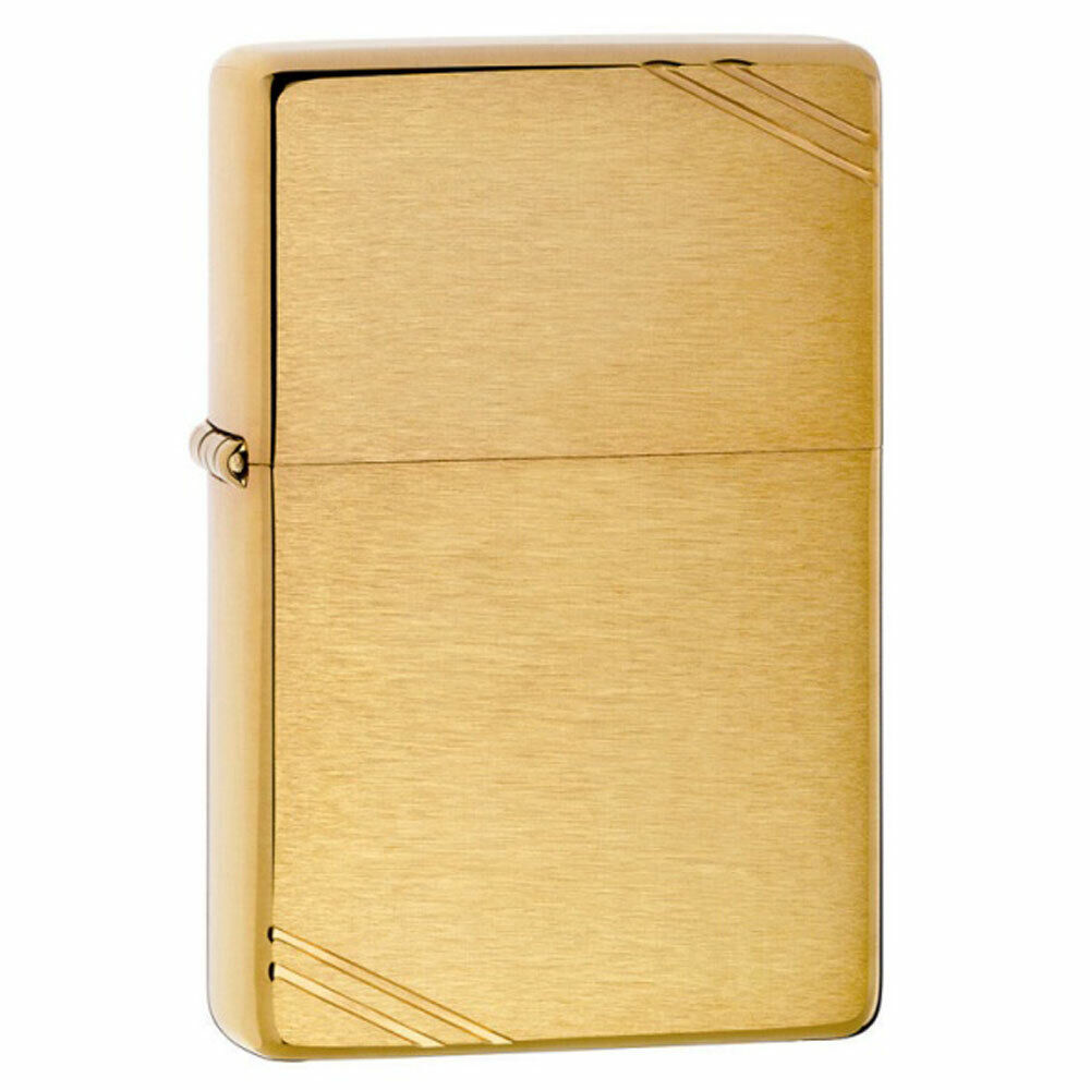 Zippo 240 Vintage Series 1937 with Slashes Brushed Brass Lighter