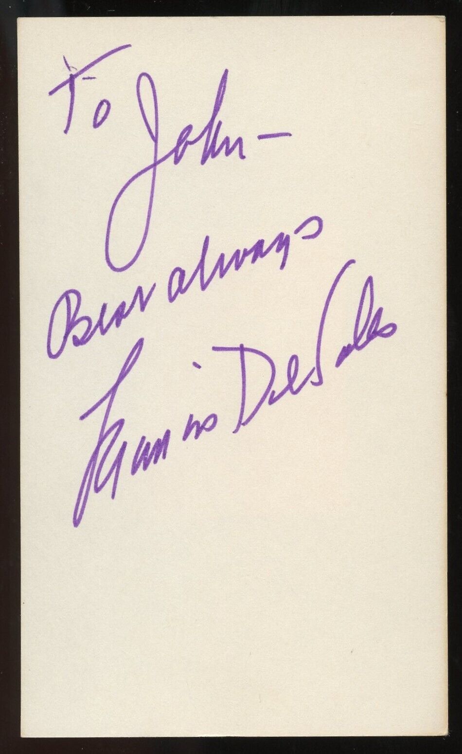 Francis DeSales d1988 signed autograph Vintage 3x5 Hollywood: Actor Mister Ed