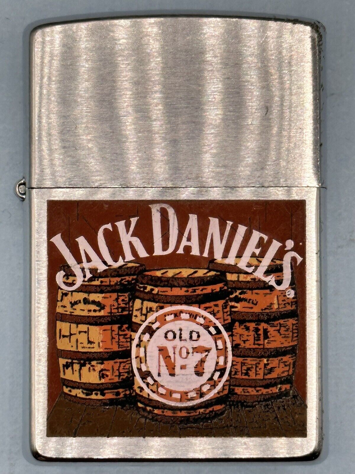 Vintage 1999 Jack Daniel’s Old No 7 Whiskey Barrels Chrome Zippo Lighter
