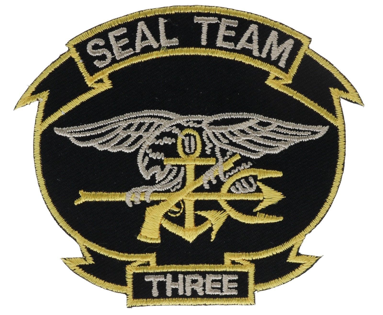 USN Seal Team 3 Three Navy 3 inch Patch HFL1272 F2D22G