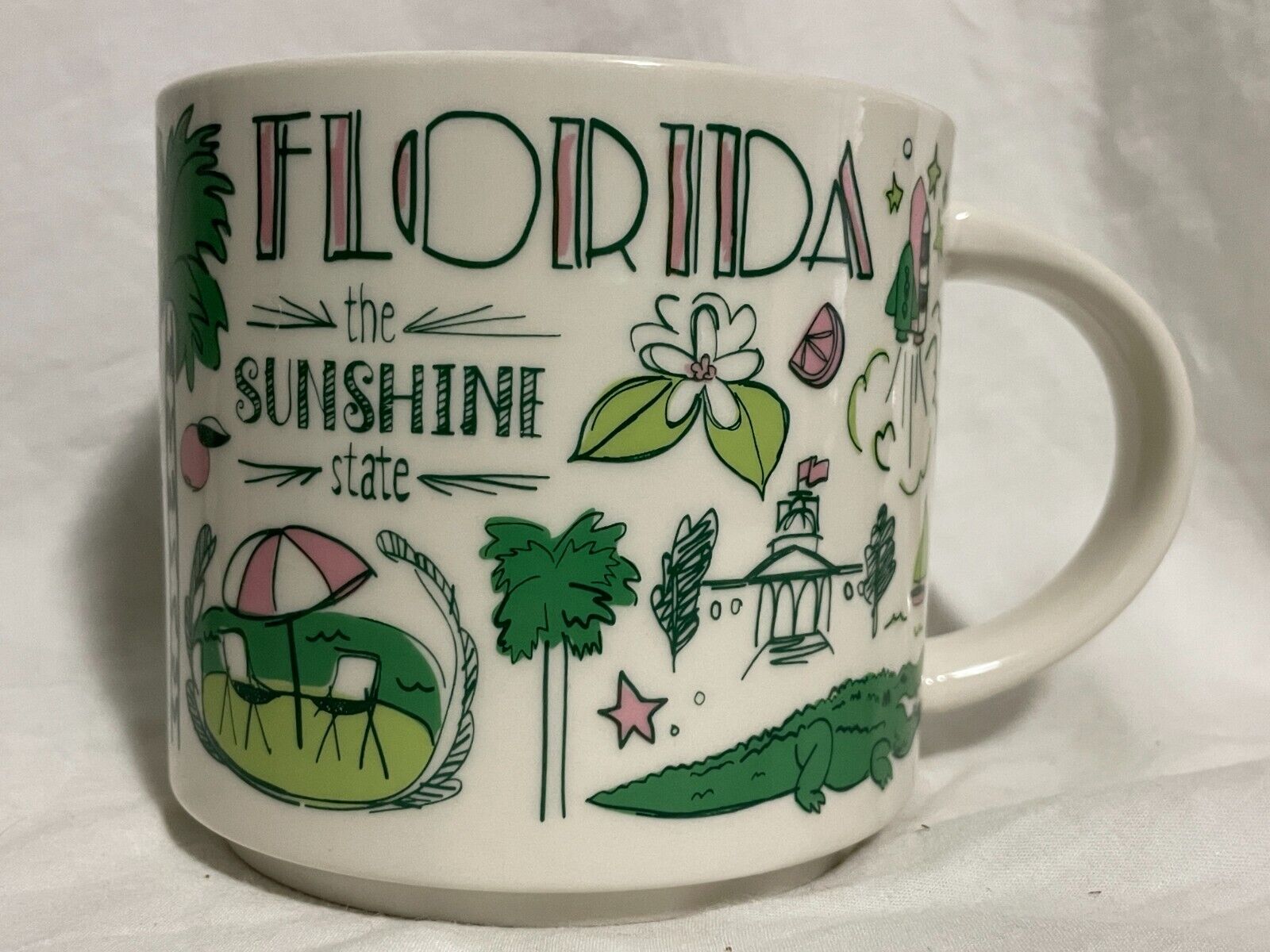 Starbucks, Been There Series Across The Globe, FLORIDA Mug, 14 Oz