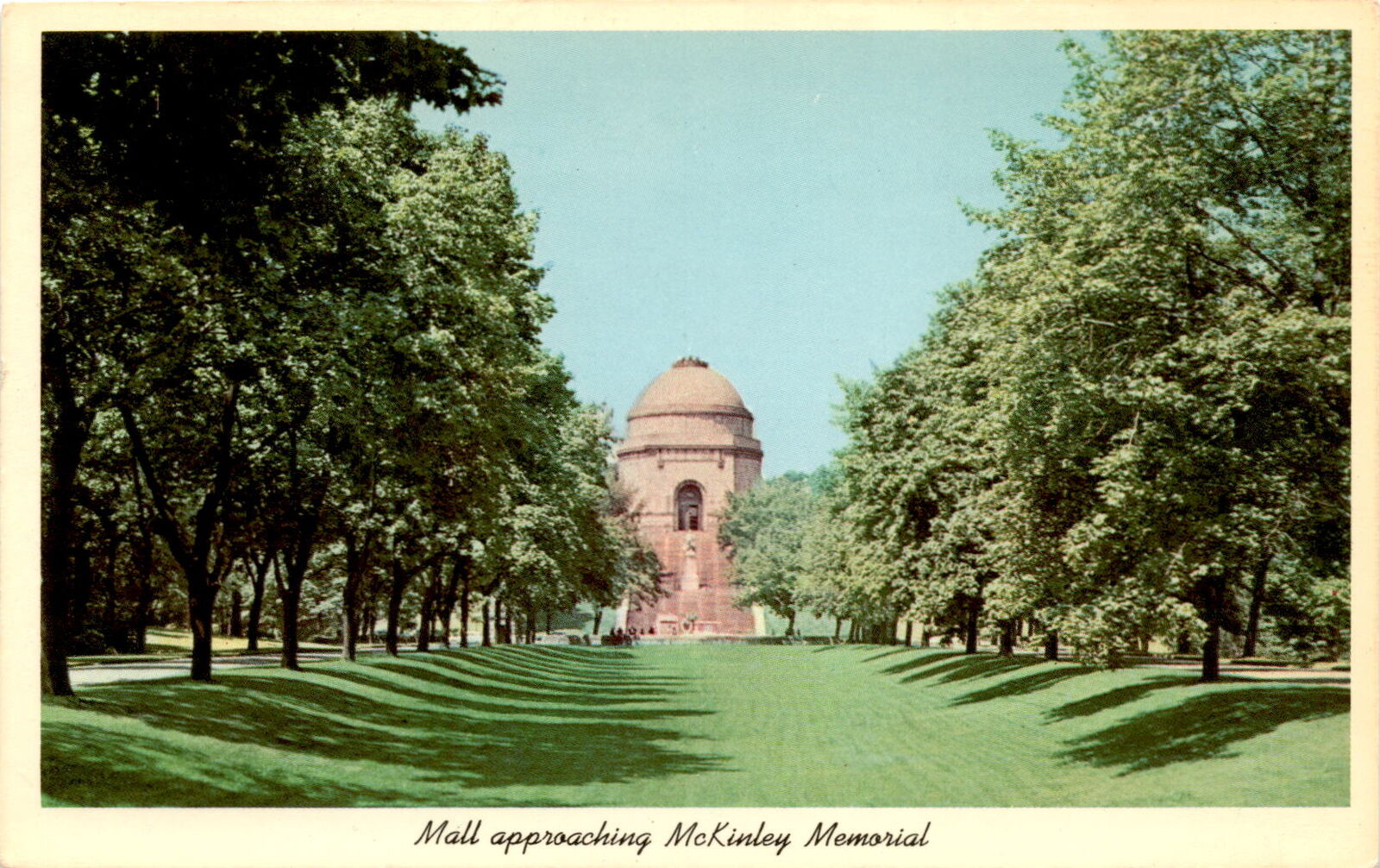 Vintage postcard: McKinley Memorial Mall in Canton