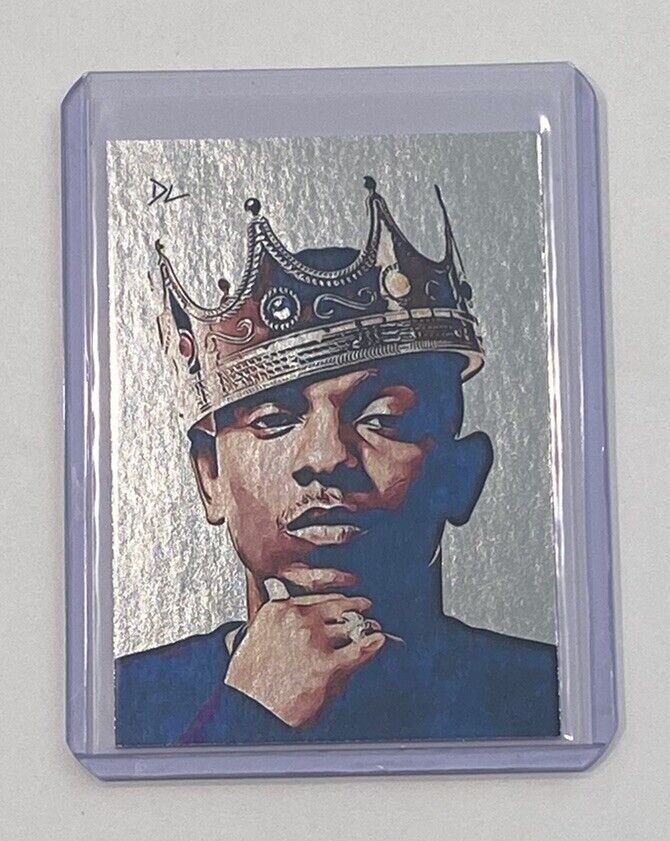 Kendrick Lamar Platinum Plated Artist Signed “King Kendrick” Trading Card 1/1