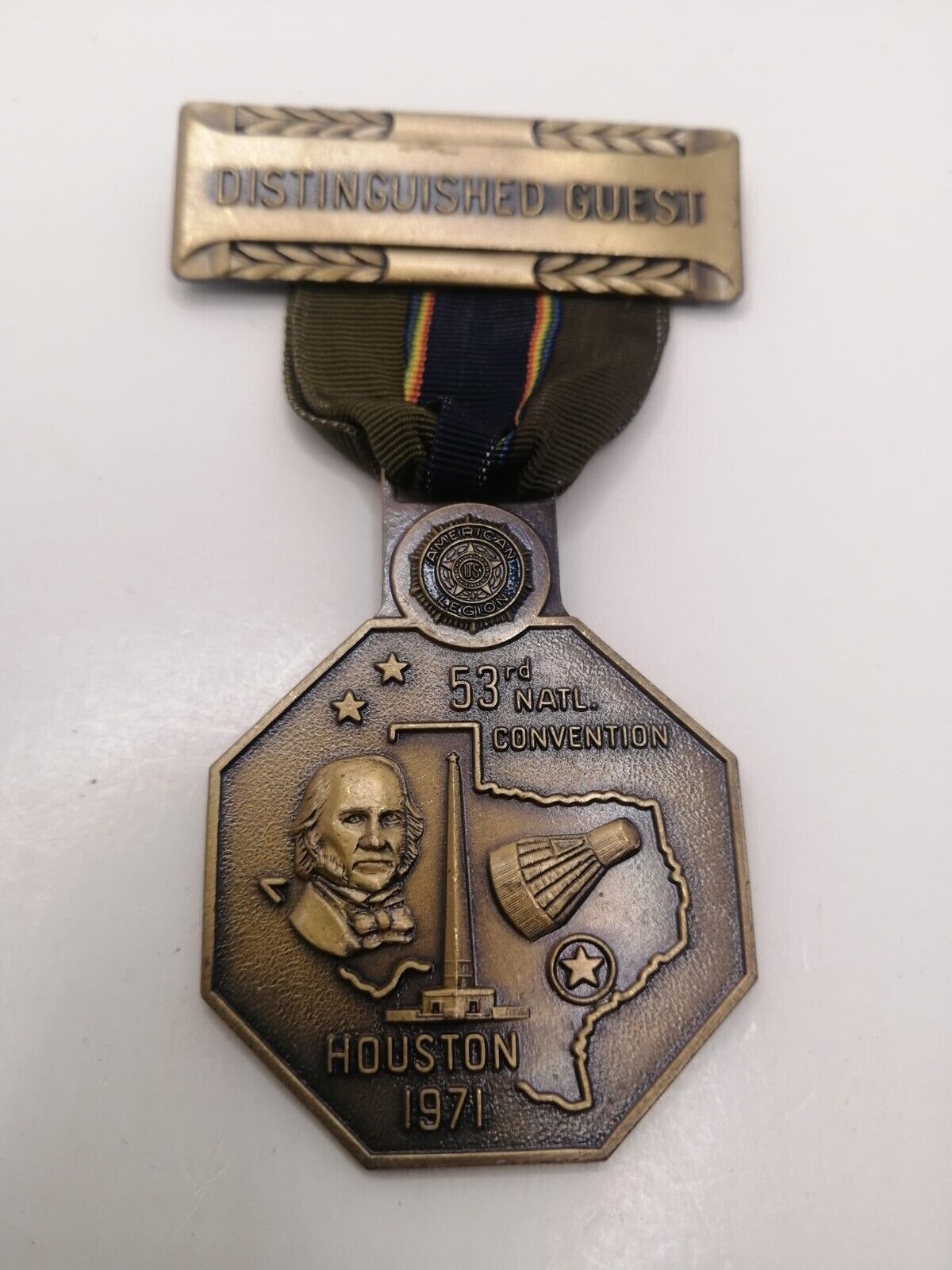 American Legion 53rd National Convention Medal 1971 Houston Distinguished Guest