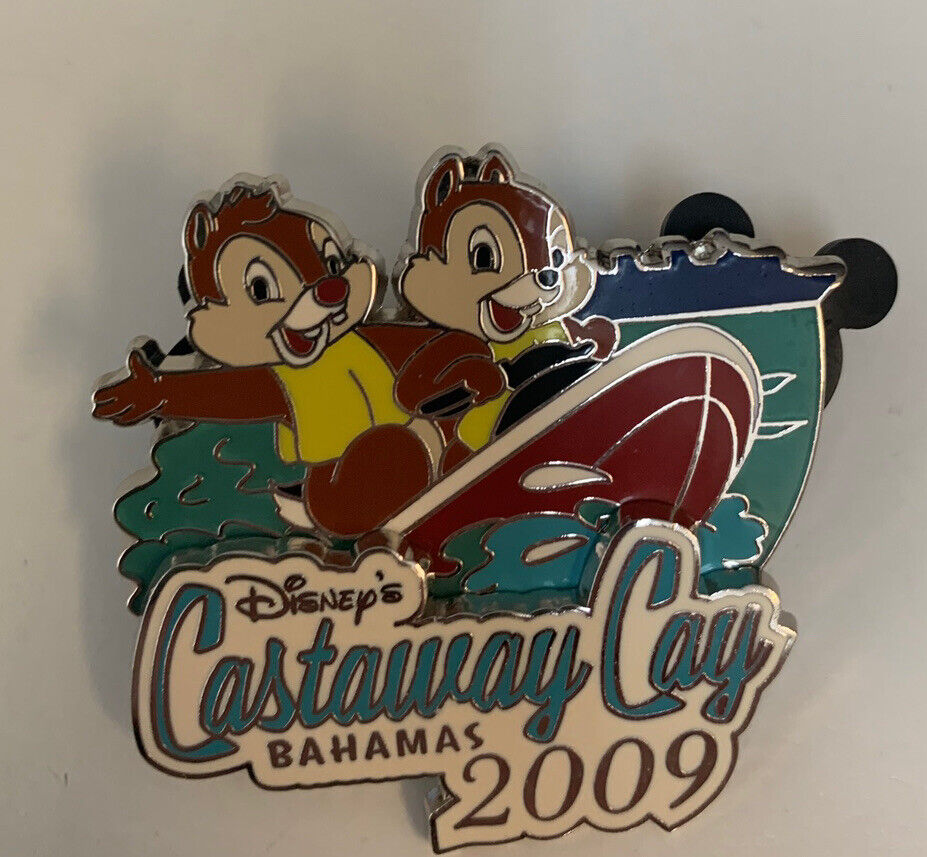 Disney DCL Castaway Cay Chip & Dale Jet Ski Pin Limited