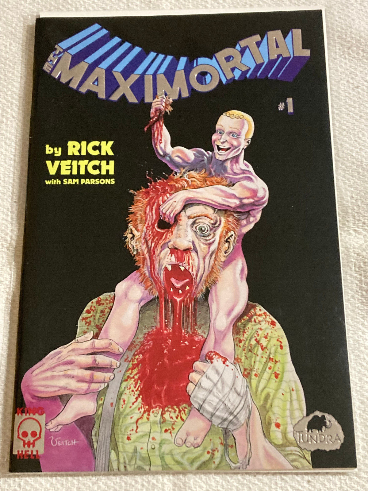 The Maximortal #1 (of 7) 1992 NM King Hell/Tundra Rick Veitch Silver Foil