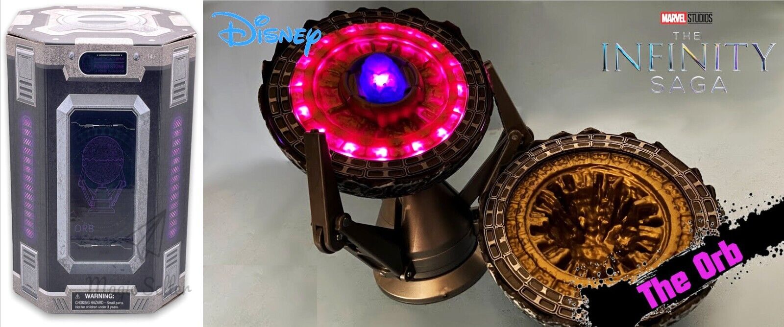Disney Epcot Guardians Galaxy Cosmic Rewind Orb w Power Stone Marvel Gauntlet