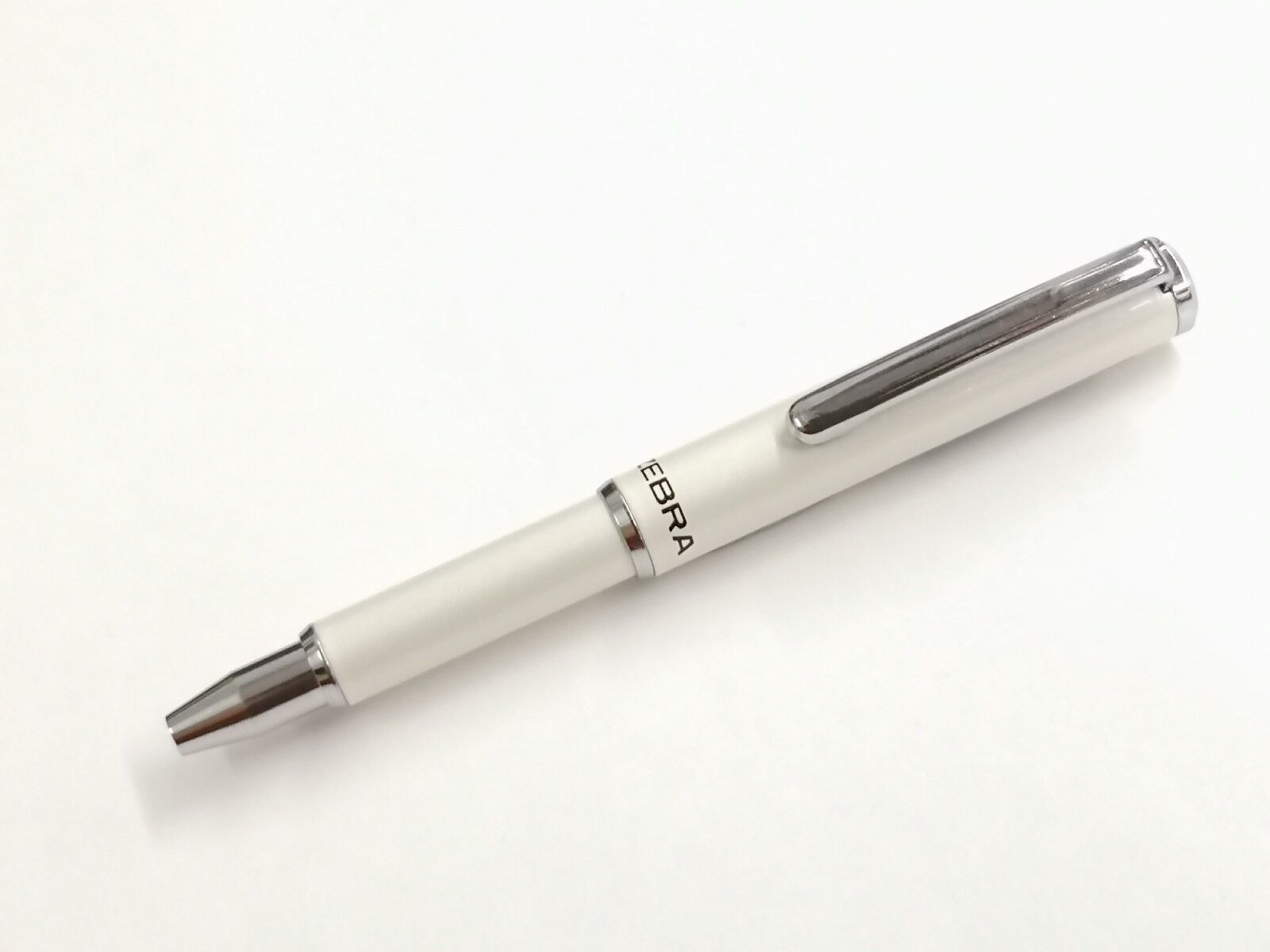 Zebra SL-F1 Mini Refillable Expandable Barrel Ball Point Pen, WHITE