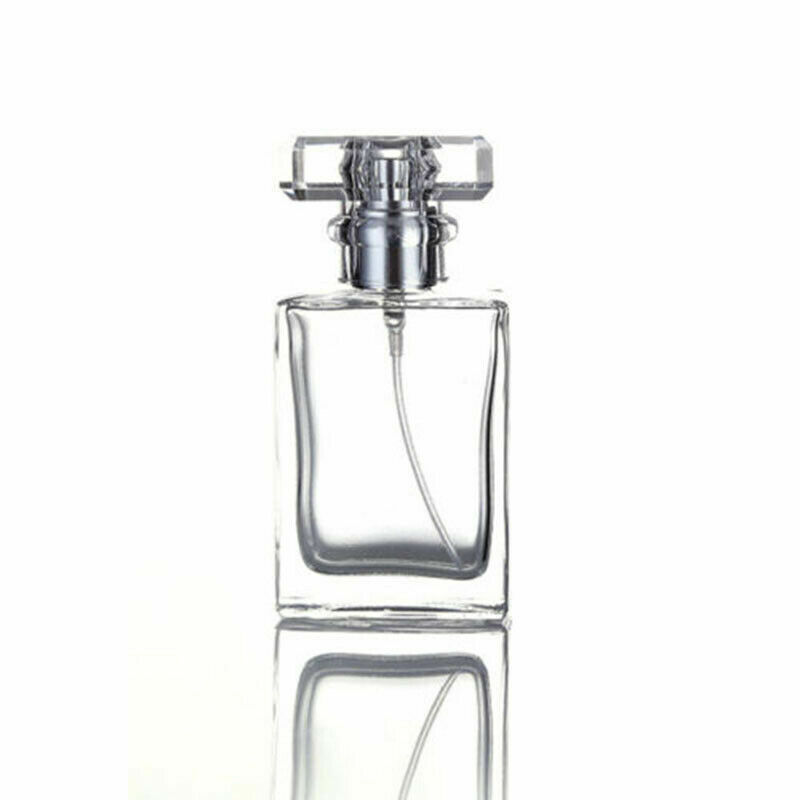 30ML Empty Glass Bottle Spray Perfume Cologne Refillable Organizer Transparent