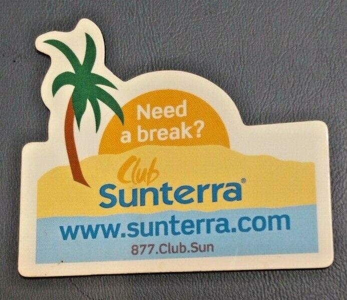 VINTAGE CLUB SUNTERRA Corporate Logo Frig Magnet RARE (Bought out by Diamond)