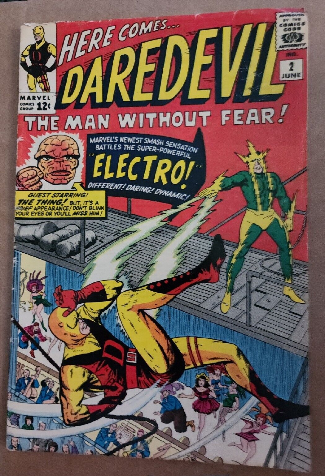 Daredevil #2 GD/VG 3.0 2nd Appearance Daredevil and Electro Marvel 1964 VG COND