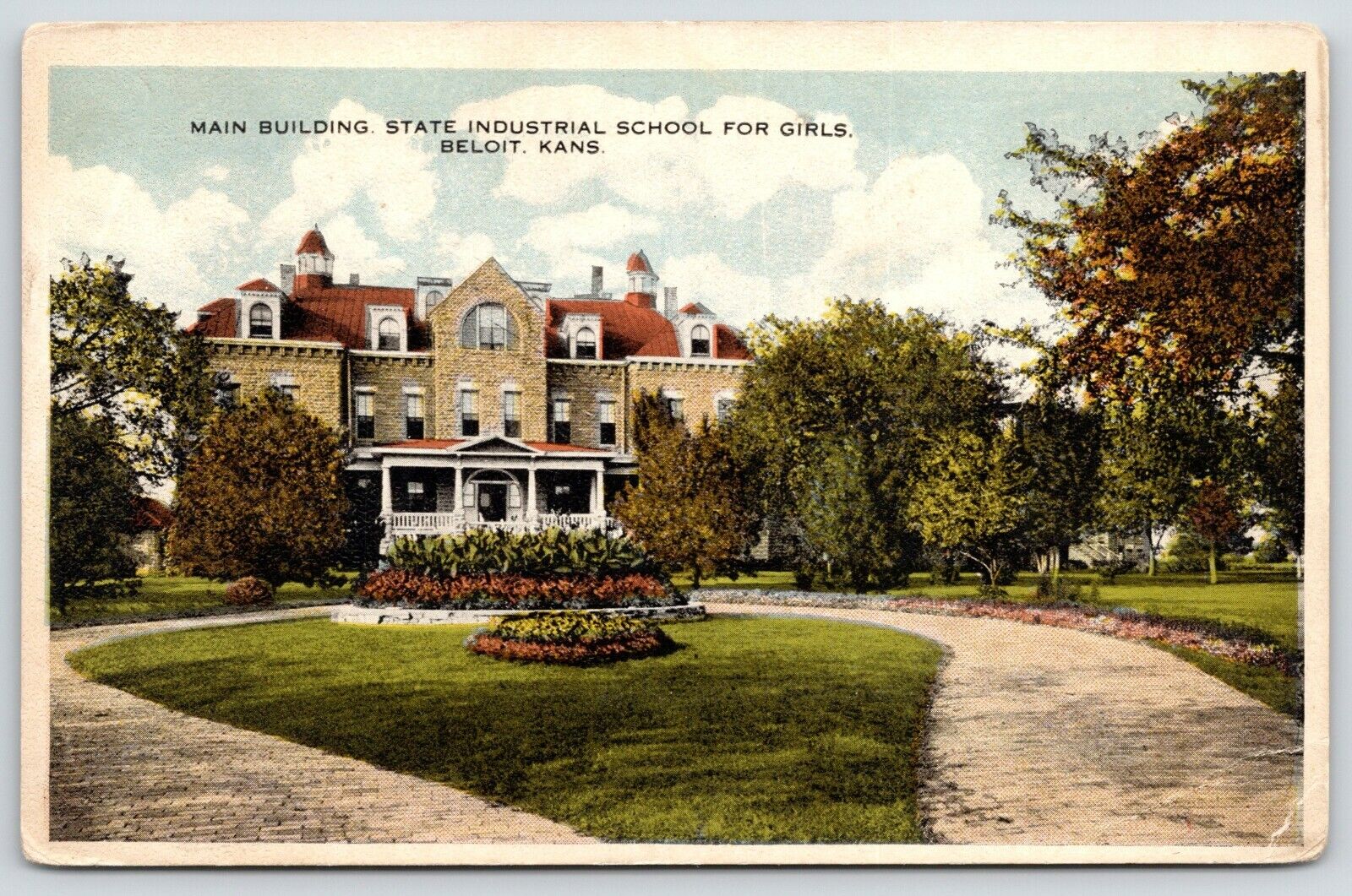Beloit KS~State School for Girls~Reform School Main Building~Myrtle McDole~1916