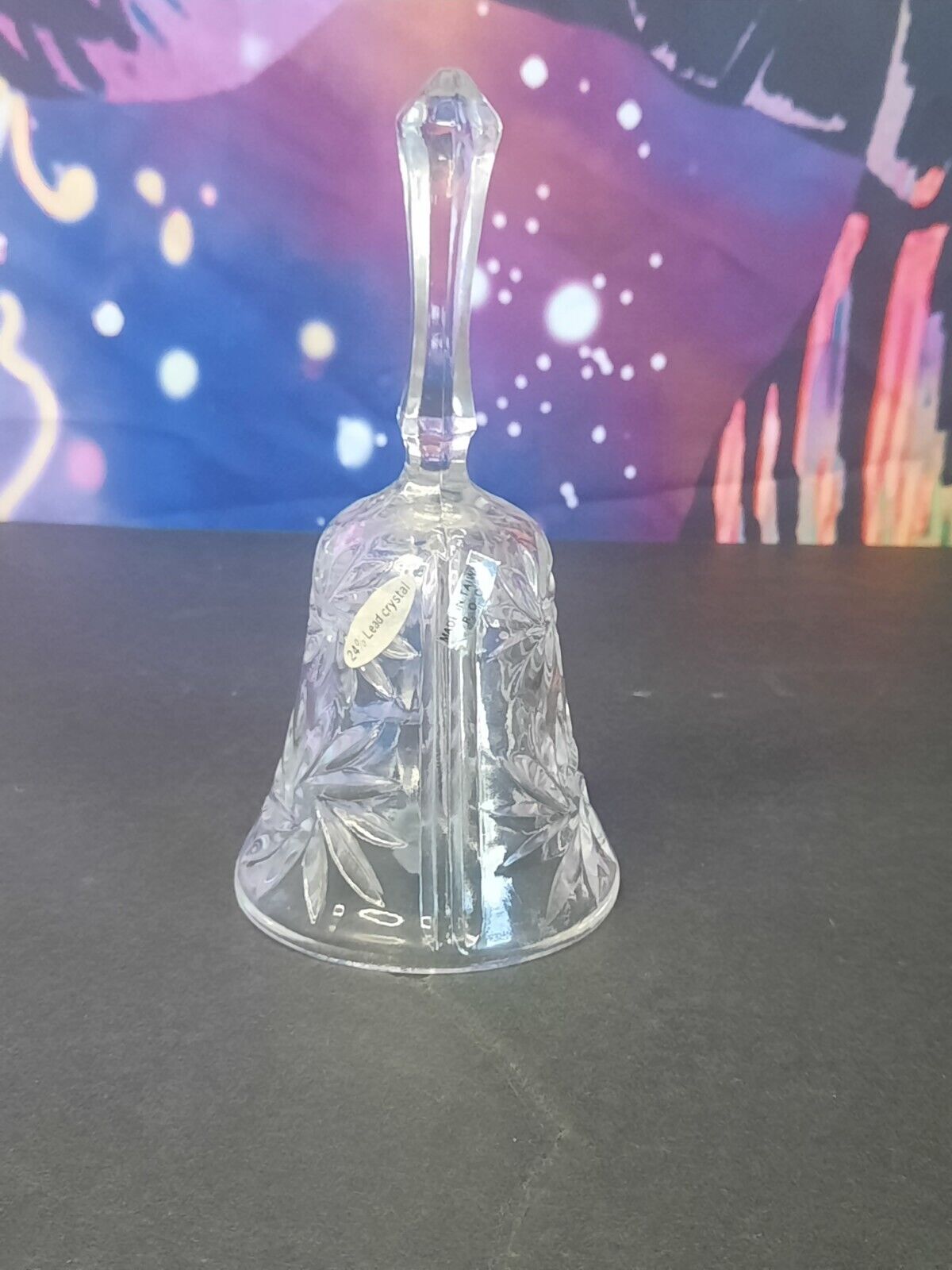 Vintage Crystal Cut Glass Bell