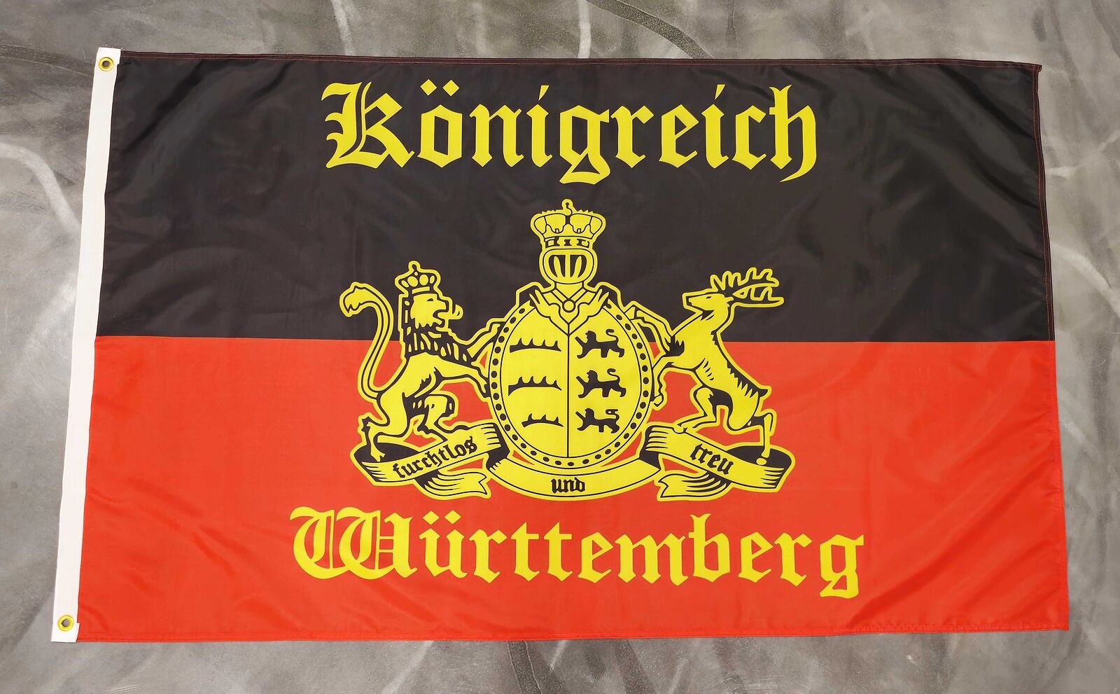 Flag flag Kingdom of Württemberg with writing - 90 x 150 cm