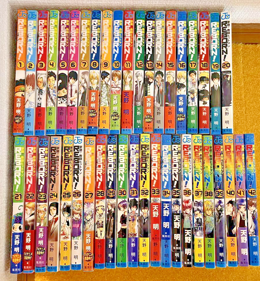 Katekyo Hitman REBORN Japanese language Vol.1-42 Manga Comics Used Great 