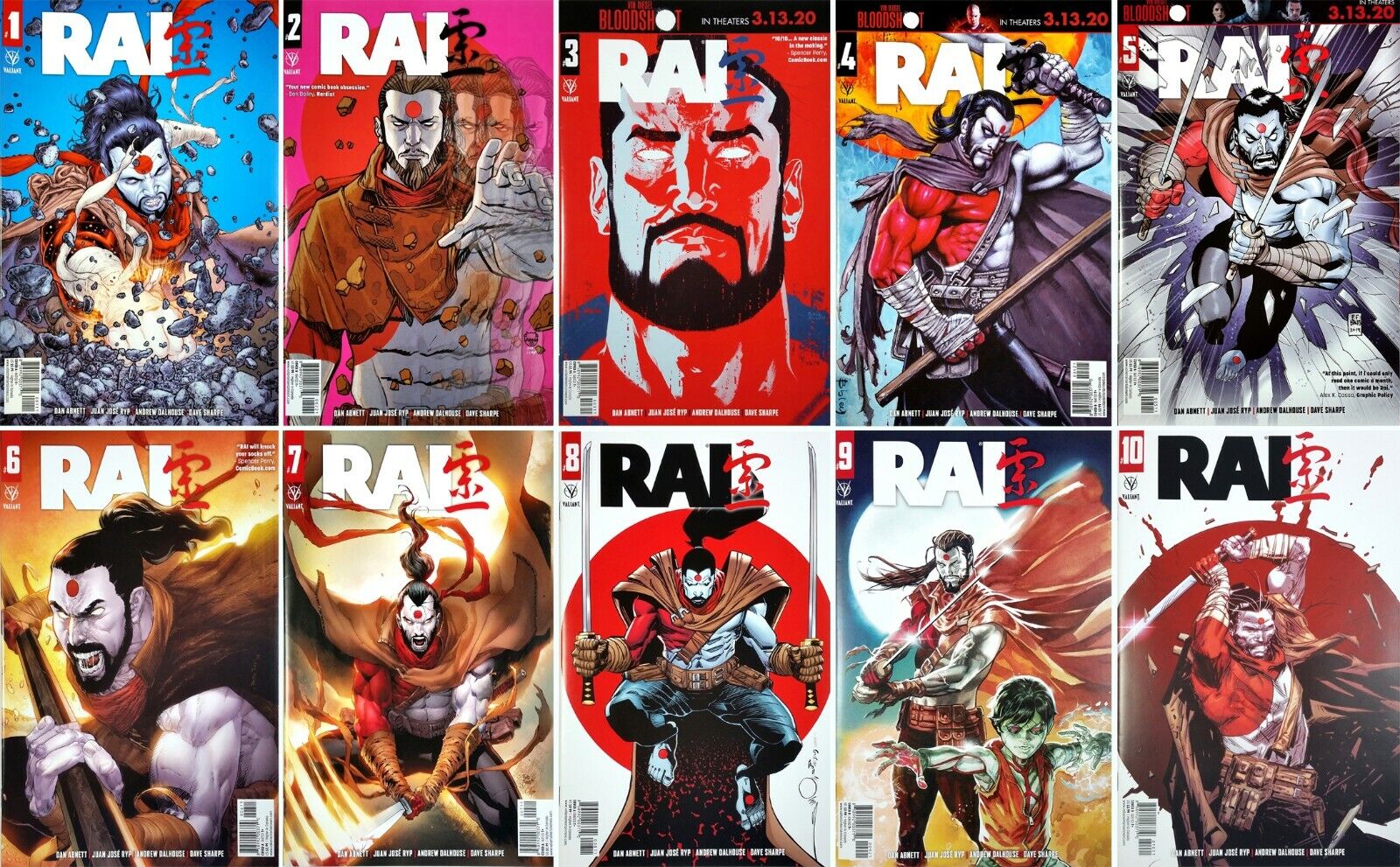 RAI #1 - #10 (2019-2020) Valiant Comics  Set of 10