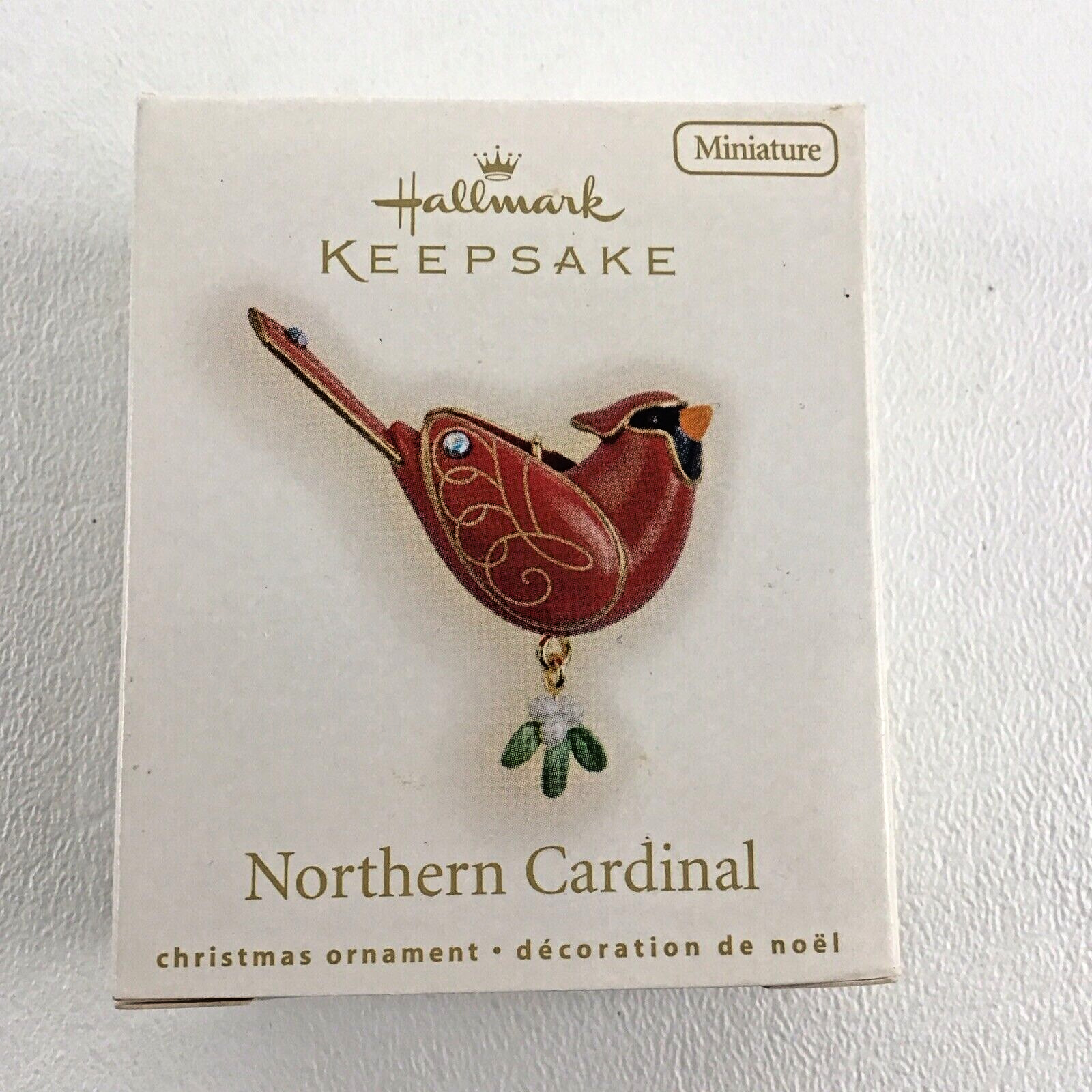 Hallmark Keepsake Ornament Beauty Of Birds Miniature Northern Cardinal New 2009