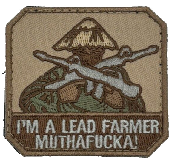 Im a Lead Farmer Mxthfxcka 2.5 Inch Funny Humor Patch by PatchCentral