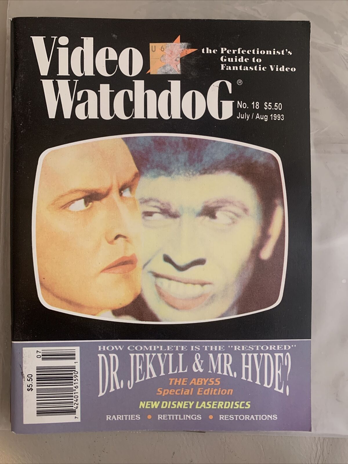 VIDEO WATCHDOG ISSUE #18 DR JEKYLL & MR HYDE NM/MINT