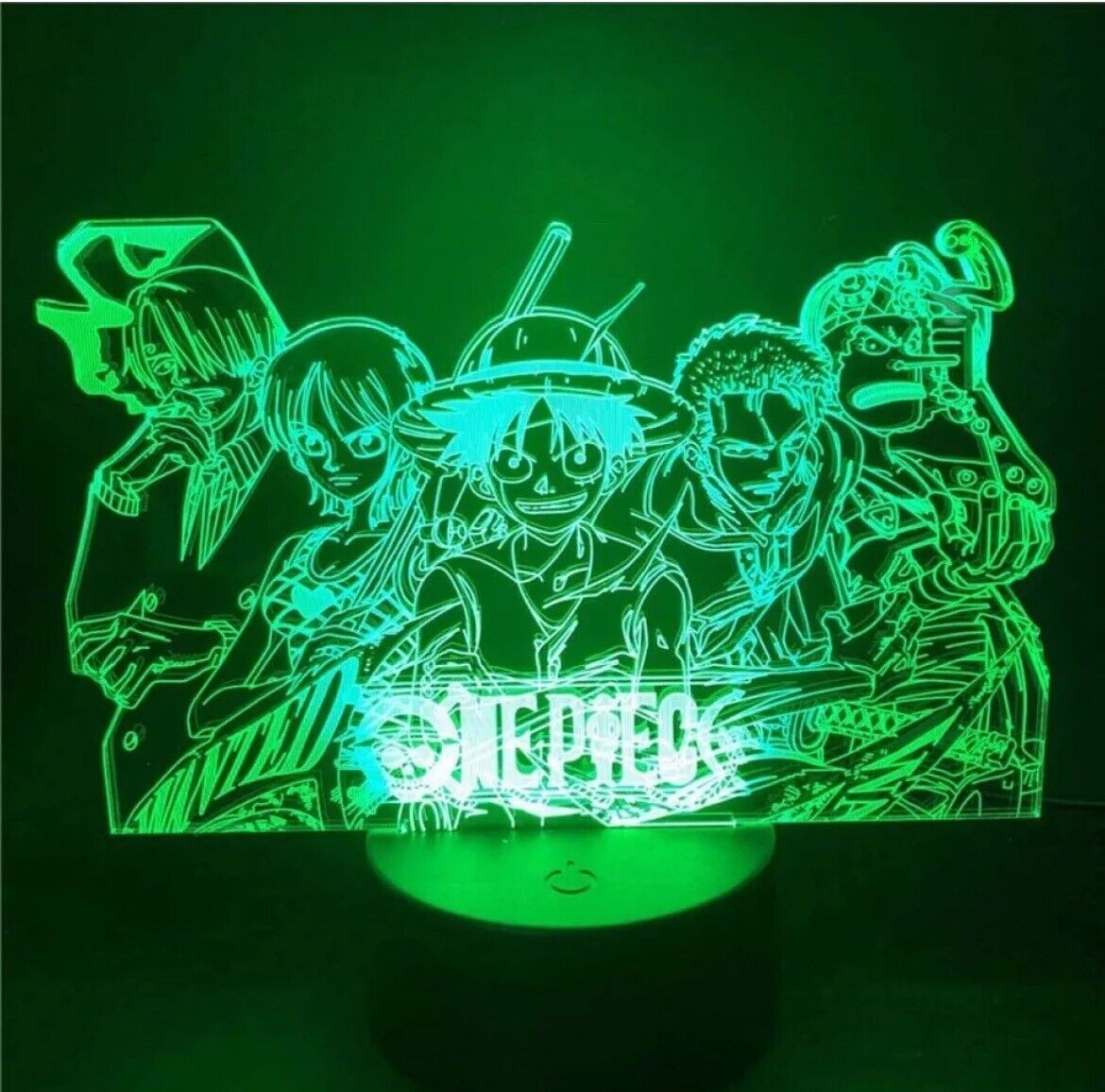 One Piece Luffy Nami Sanji Zoro Chopper 3D Led ANIME LAMP Nightlights 7 Colors
