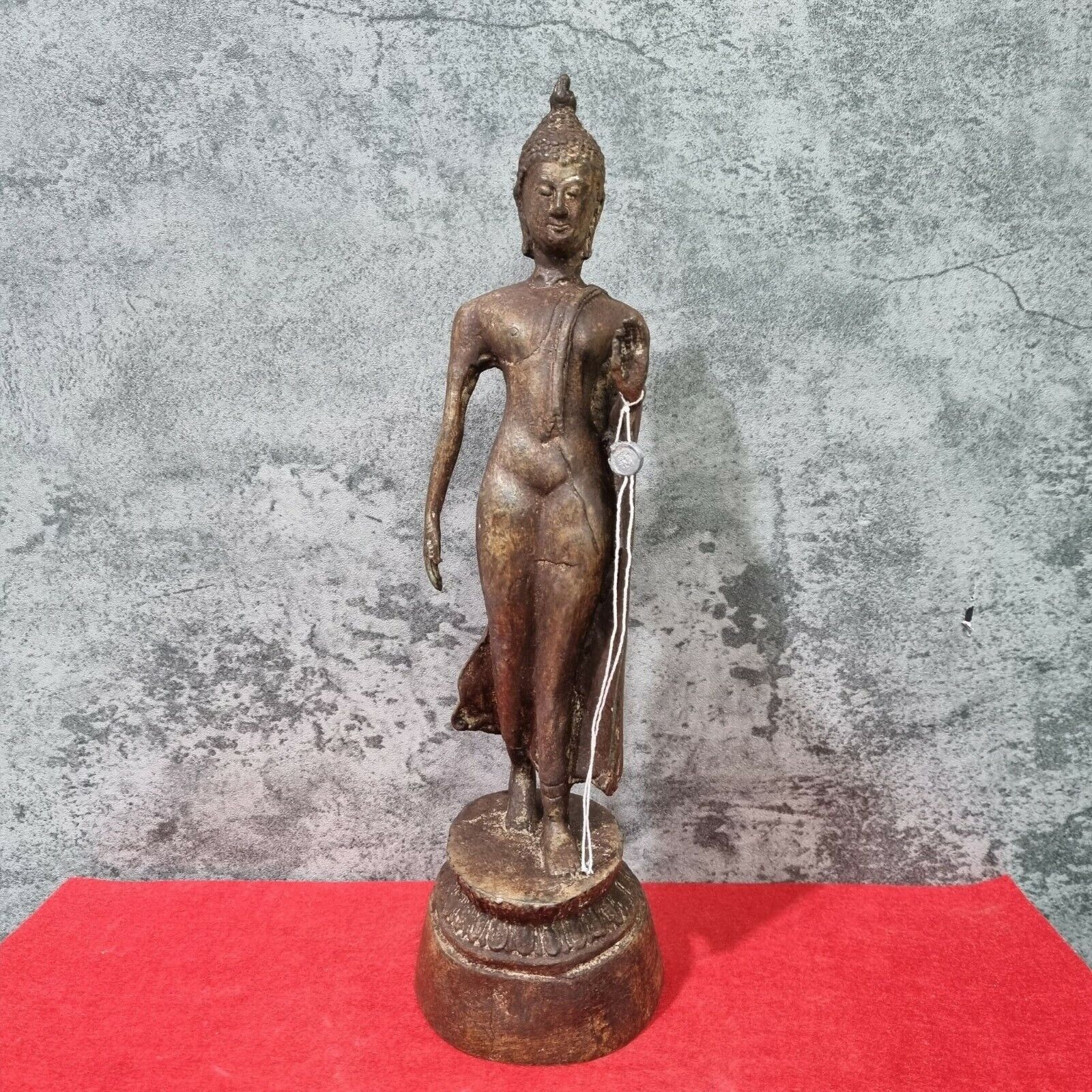 12.6 Sukhothai Thailand Walking Buddha Statue Bronze Phutthamonthon Symbol 
