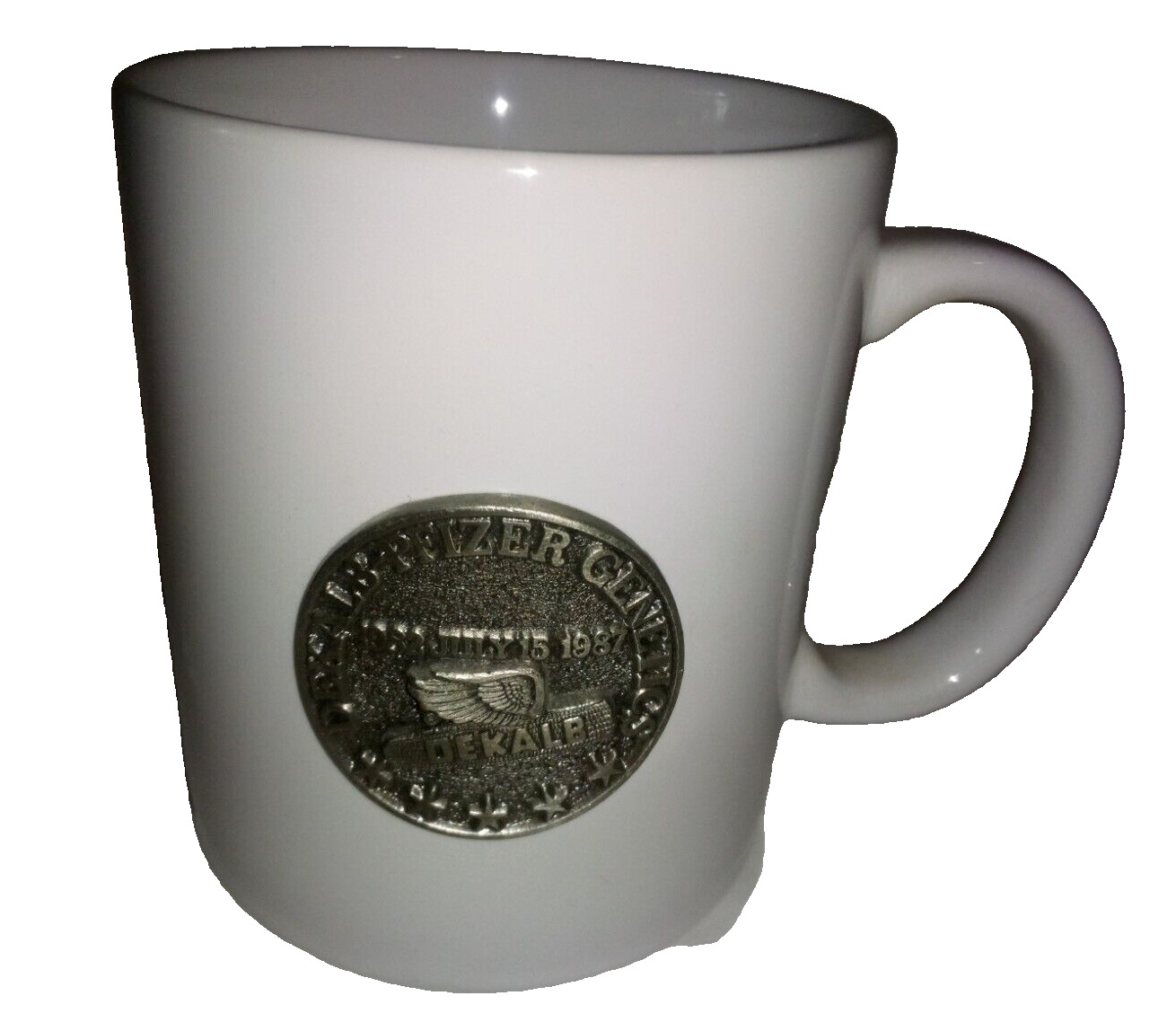 DeKalb Pfizer Genetics Hybrid Seed Corn Vintage 1987 Ceramic Farmer Coffee Mug