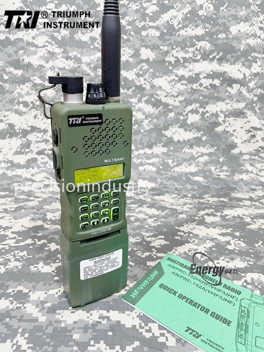 US STOCK TRI PRC-152A Multiband Handheld FM Radio (UV) MBITR 15W Walkie Talkie