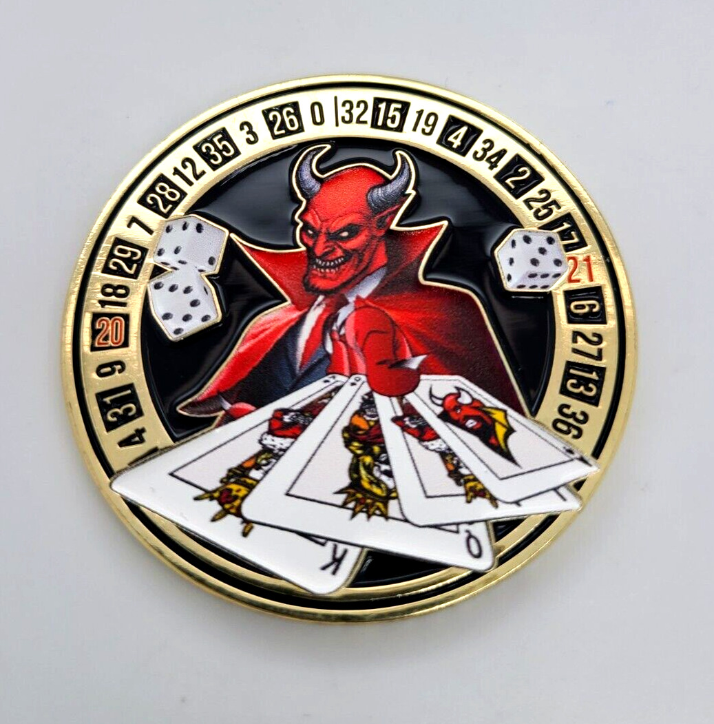 USAF United States Airforce 177th Fighter Wing NEW JERSEY DEVILS  CHALLENGE COIN