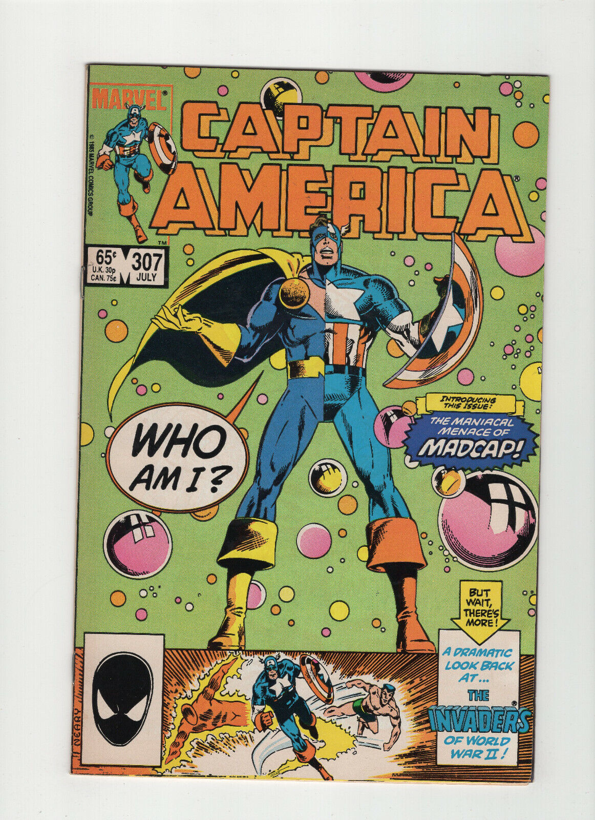 Captain America #307 (1985, Marvel) 1st App Madcap