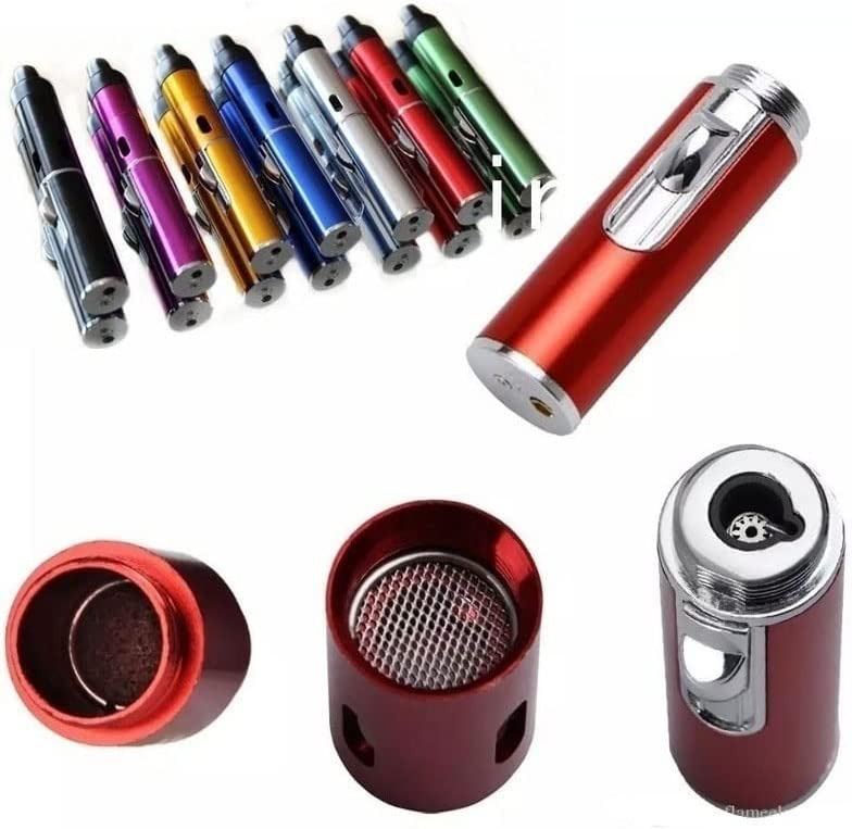 1x Click-n-Hit| Portable Torch Flame Lighter w/Pouch- Windproof 7 Colors- USA