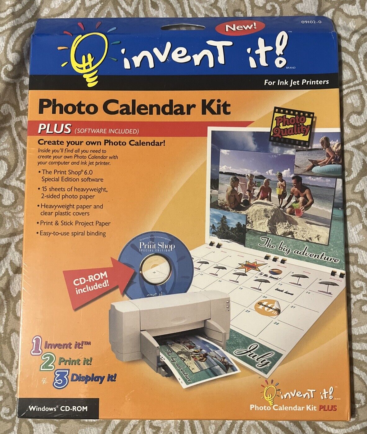 Invent It Photo Calendar Kit Create Your Own For Ink Jet Printers Unopened NEW
