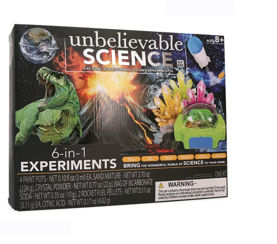 Stem Kit Unbelievable Science 6-in-1 Science Experiments Gift Idea Stem Toys