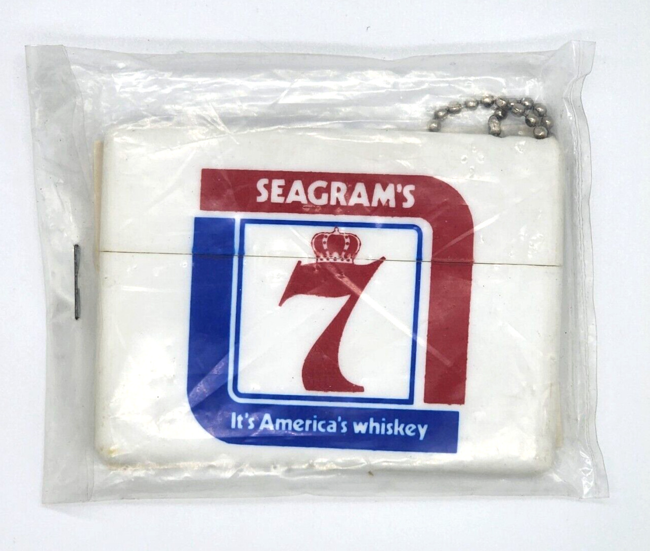 Vintage Advertising Seagram's 7 Key Chain / Window Scraper
