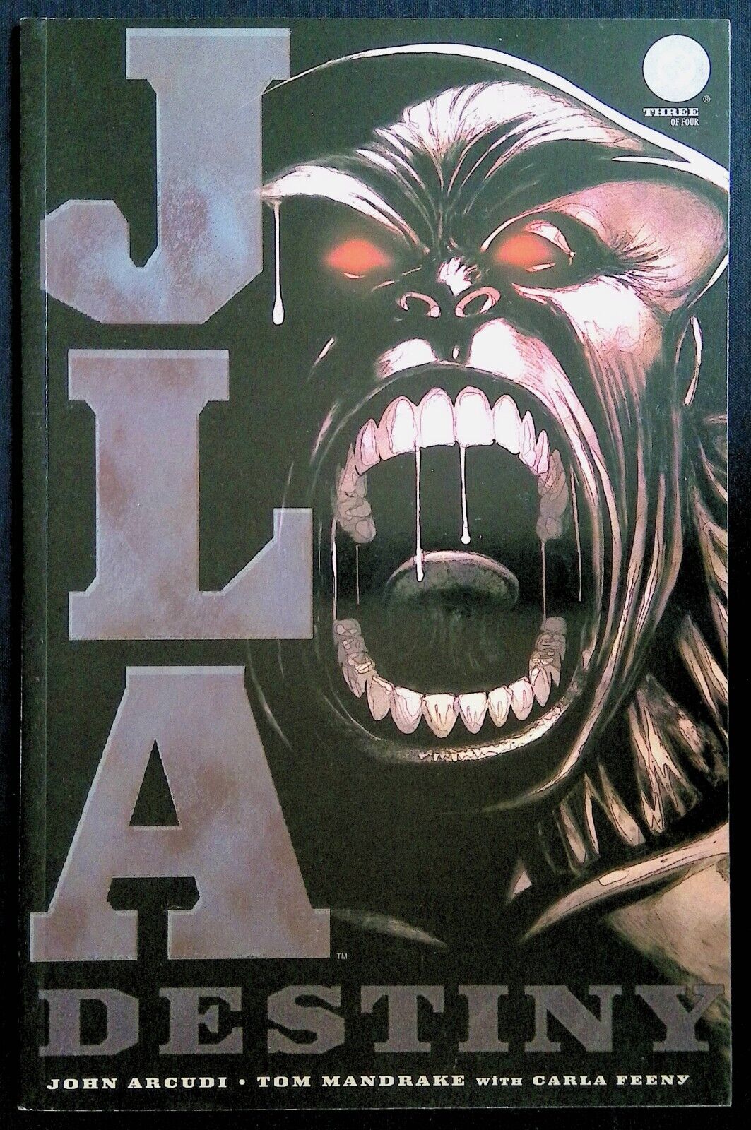 JLA: DESTINY #3 ~ VF 2002 DC COMICS TPB GRAPHIC NOVEL ~ TOM MANDRAKE COVER & ART