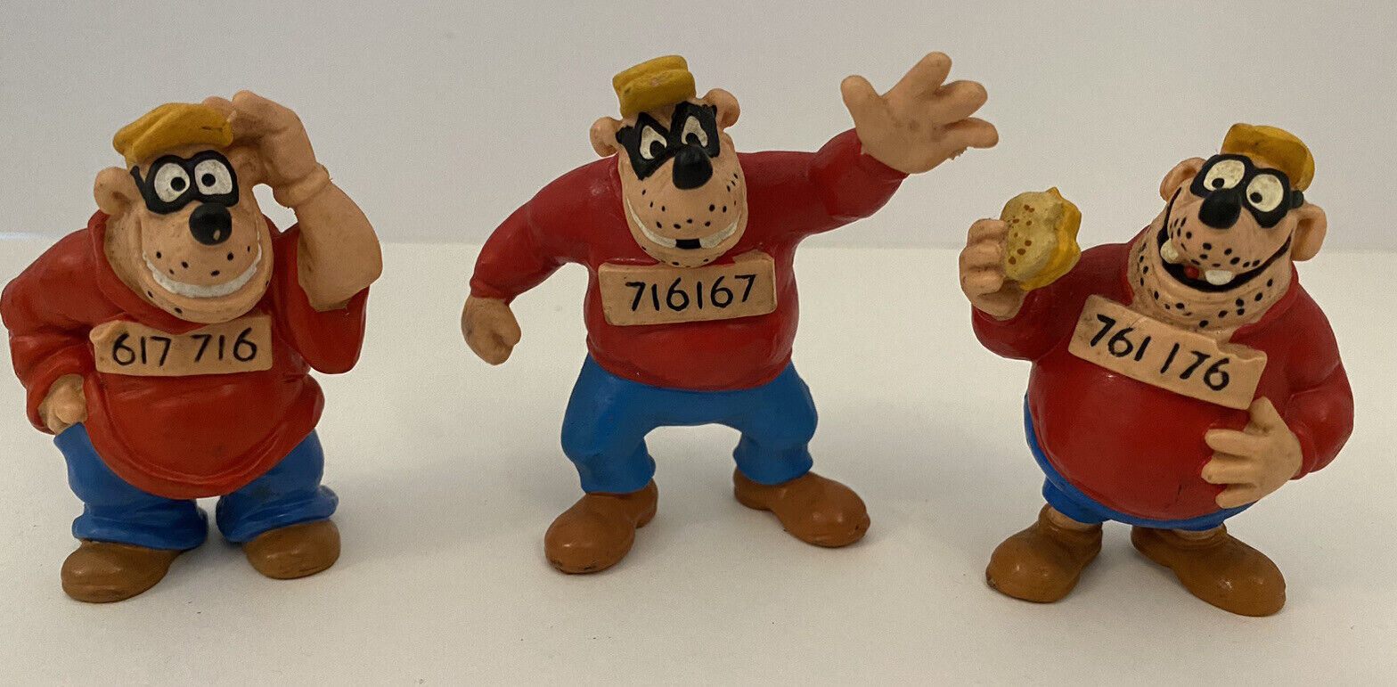 Disney Beagle Boys Bullyland Figure Lot Made In Germany Hand Painted NM