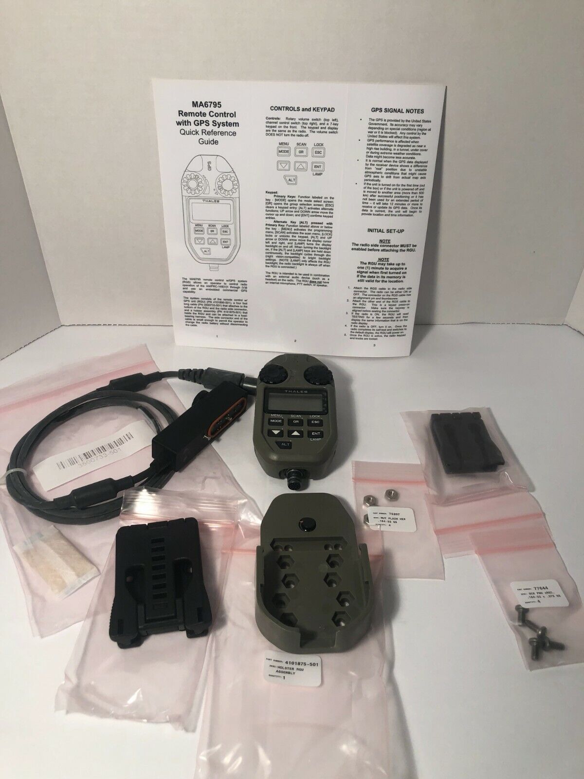 Thales MA6795 remote control with GPS system - ** NEW **