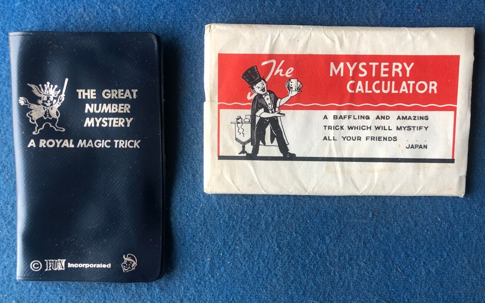2 Vintage Math Tricks Great Number Mystery Computer Cards Mystery Calculator