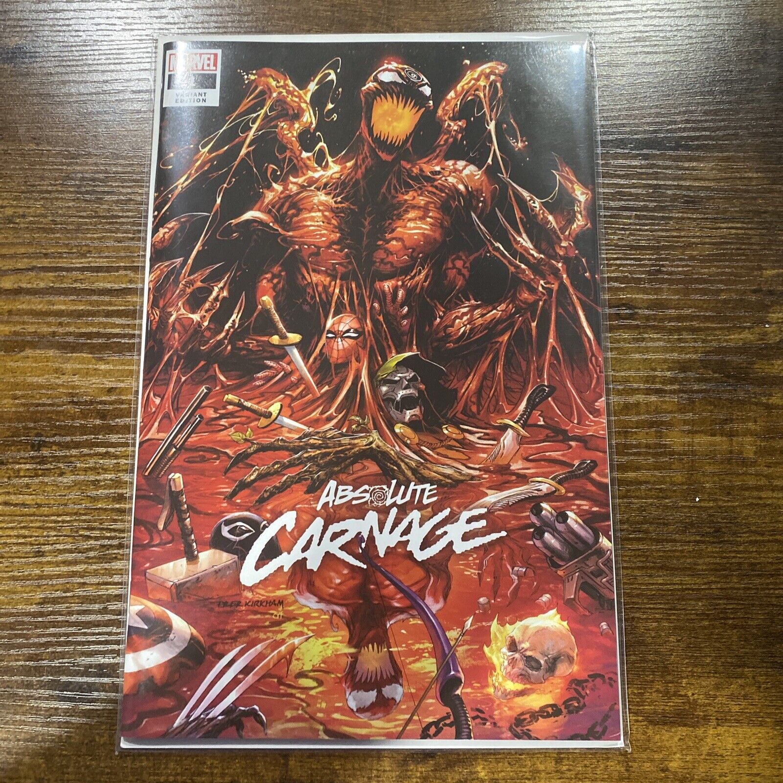 ABSOLUTE CARNAGE #1 (OF 4) * NM+ * TYLER KIRKHAM EXCLUSIVE TRADE VARIANT 2019 🔥