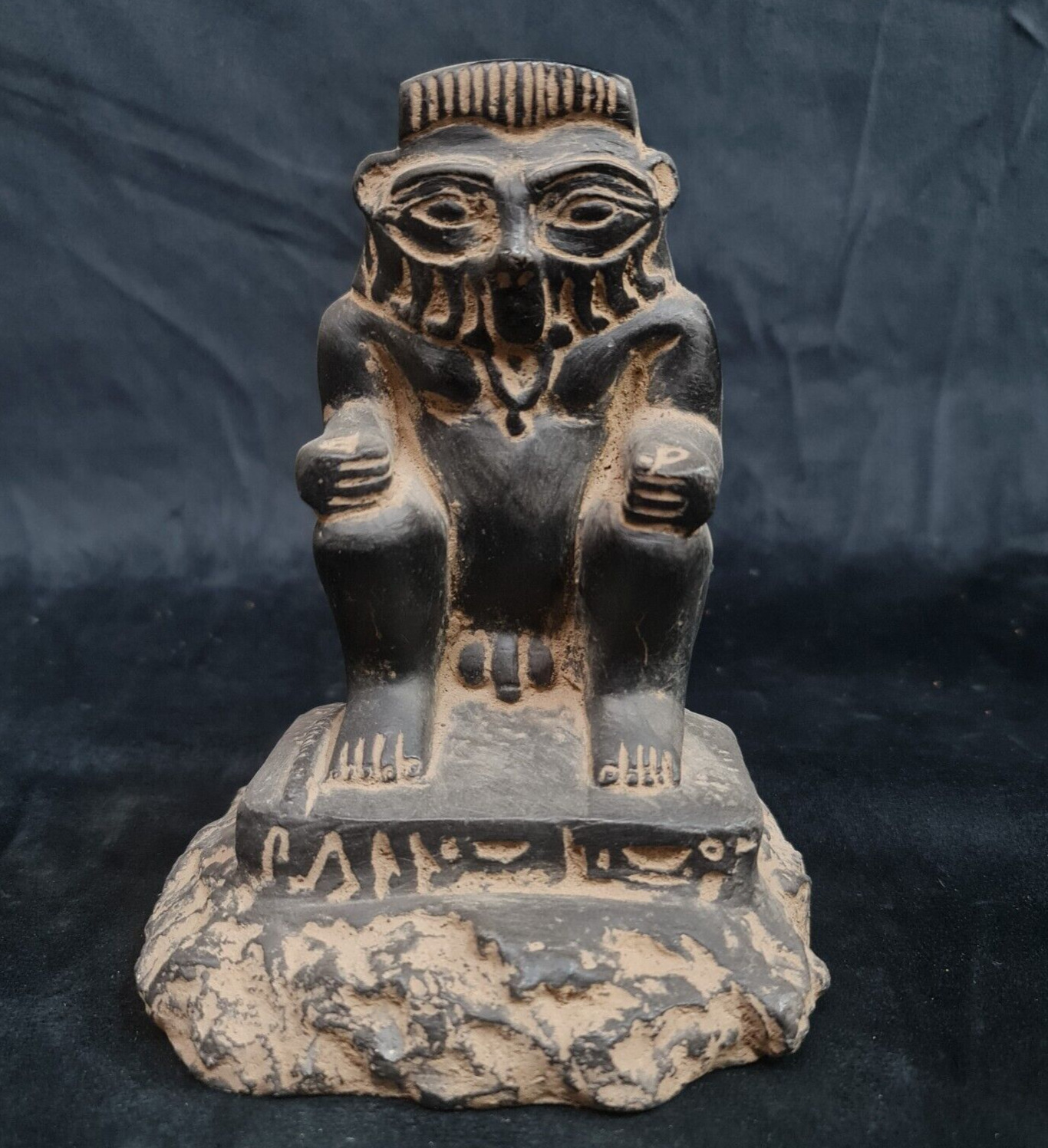 Rare Vintage God Bes Figurine Ancient Egyptian Antiques Statue Egyptian BC