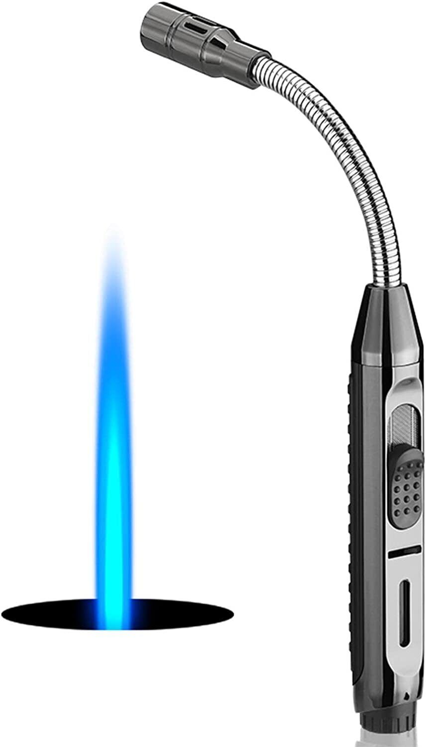 Torch Lighter Refillable Butane Lighter with 360 Flexible Neck Jet Flame Adjusta