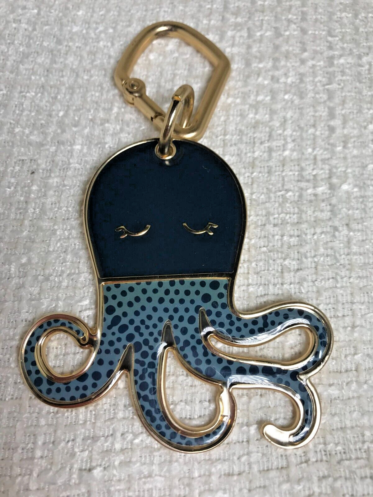 Fossil Gold Tone Octopus Keychain - Funny \