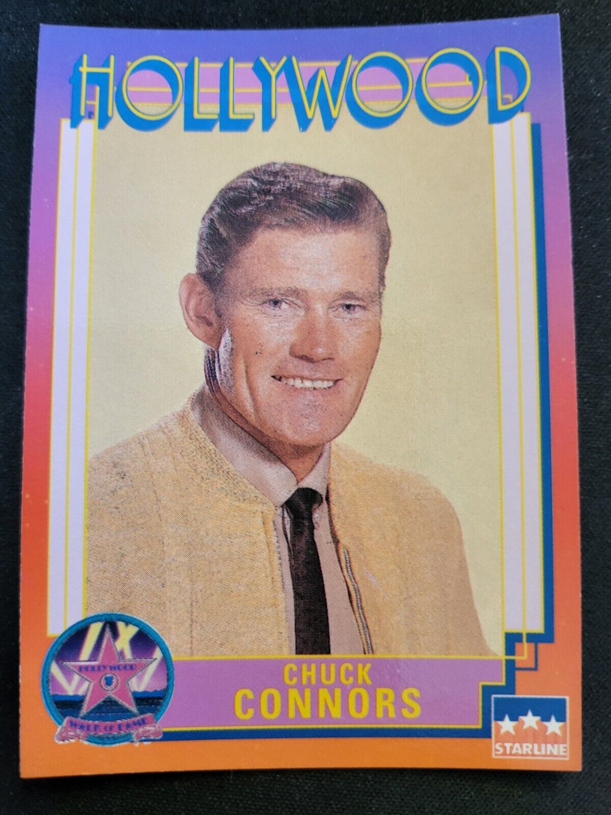 1991 Starline Chuck Connors Hollywood Walk Of Fame Trading Card 75