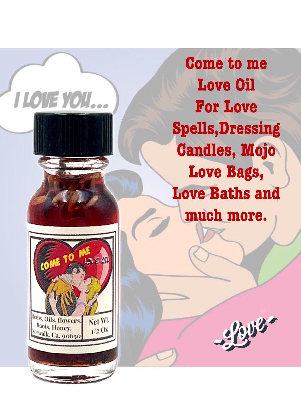 Come to Me Oil Attraction Wiccan Lovers Magic Love Spell marriage 