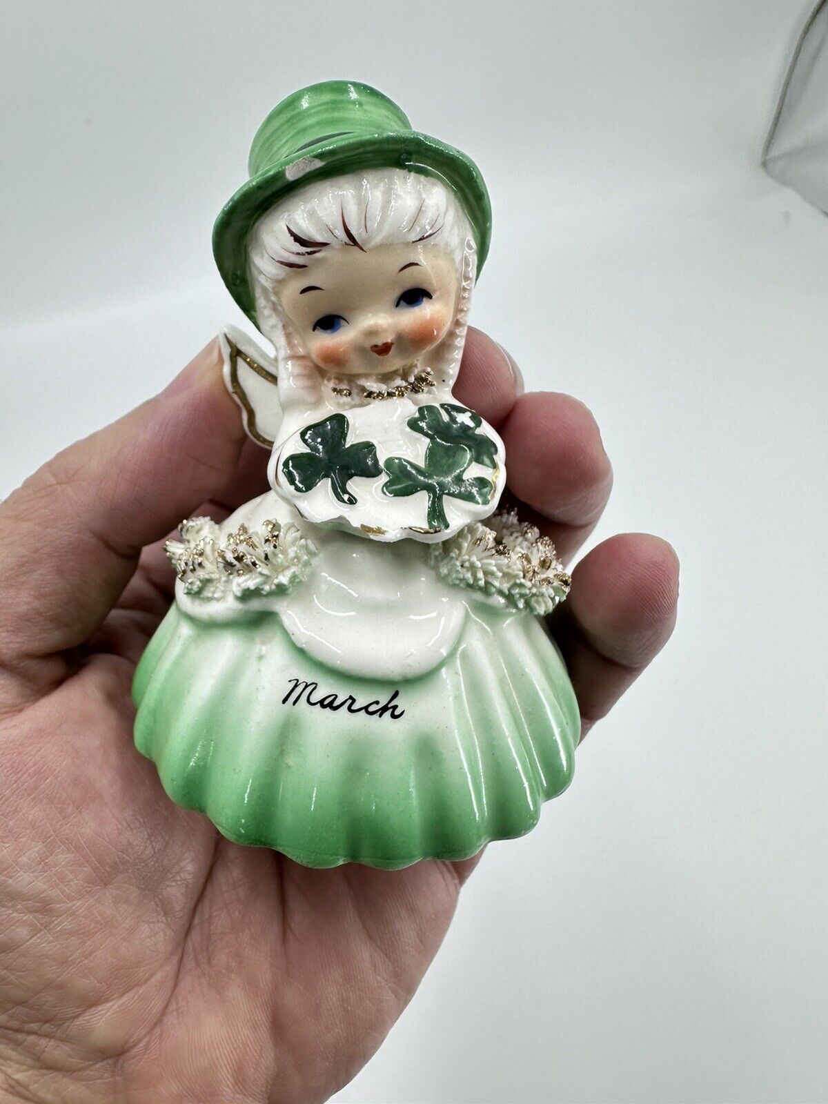 Vintage Napco March Angel Bell-St Patrick\'s Day #A/1307C 1956